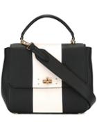 Bally Contrast Tote Bag, Women's, Black, Leather