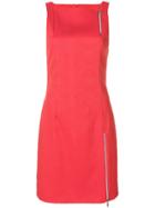 Versace Vintage Zip Detailing Short Dress - Red