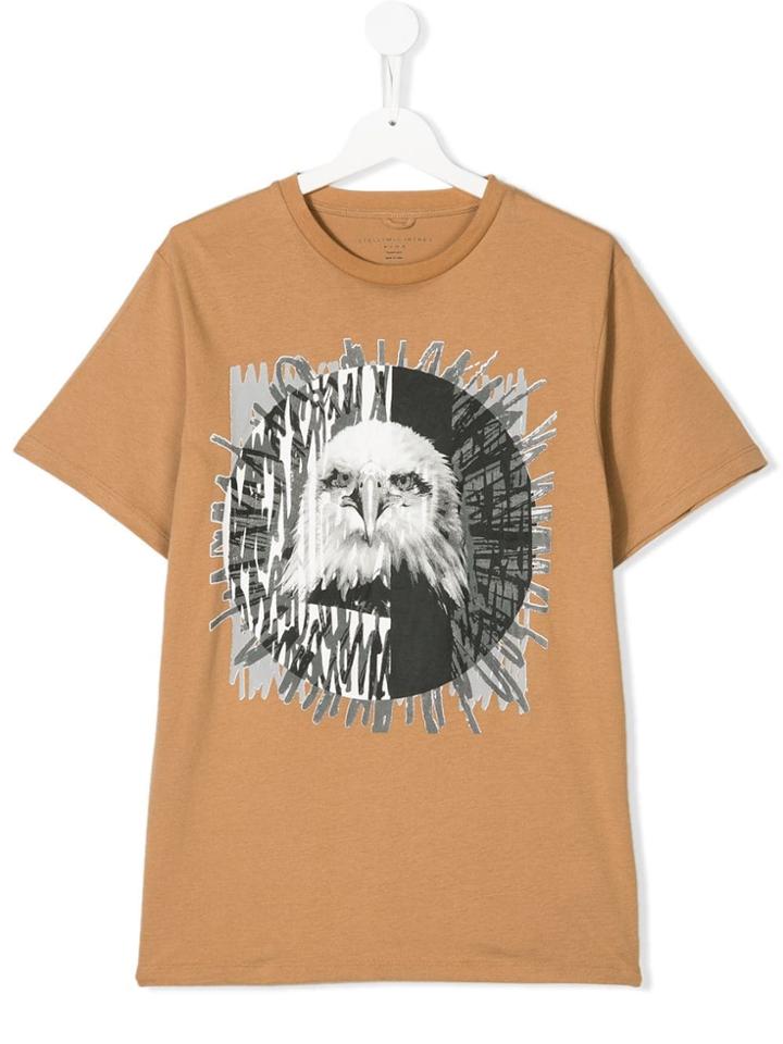 Stella Mccartney Kids Teen Eagle Print T-shirt - Nude & Neutrals