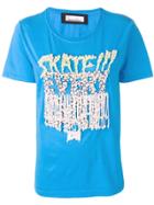 Night Market Skate Every Day Embellished T-shirt - Blue