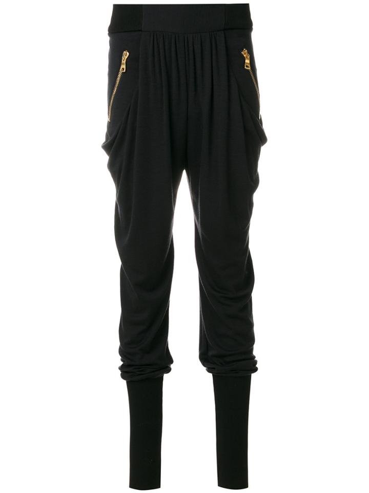 Balmain Elasticated Trousers - Black