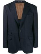 Brunello Cucinelli Striped Suit Jacket - Blue
