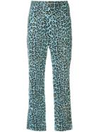 Fendi Pre-owned Leopard Print Trousers - Blue