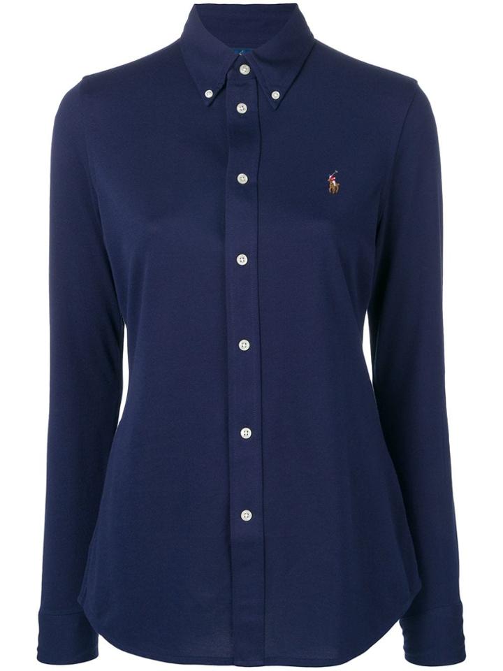 Polo Ralph Lauren Logo Fitted Shirt - Blue