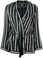 Etro Striped Wrap Jacket - Black