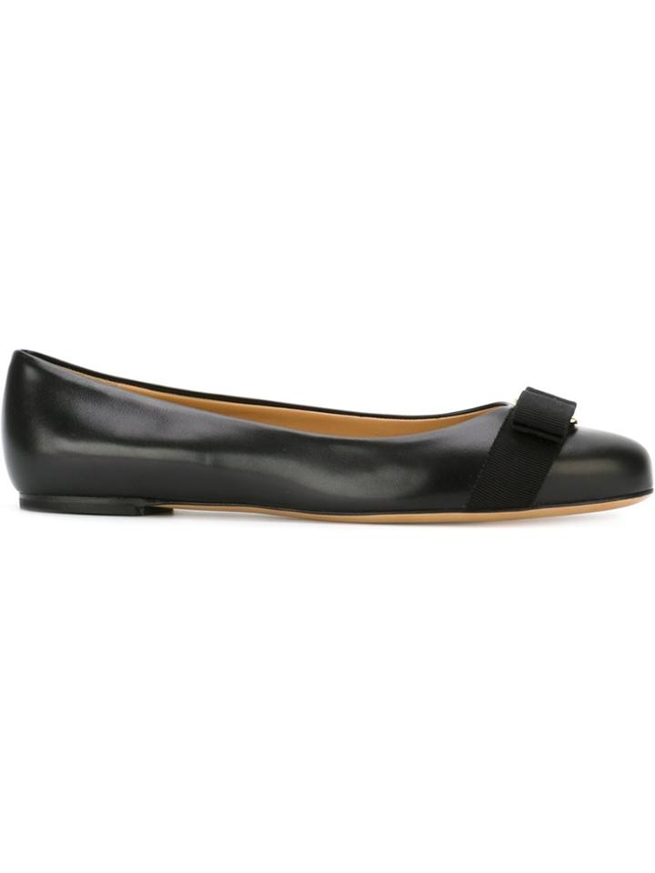Salvatore Ferragamo Varina Ballerinas - Black