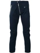Dsquared2 - Diagonal Zip Cropped Jeans - Men - Cotton/spandex/elastane - 46, Blue, Cotton/spandex/elastane