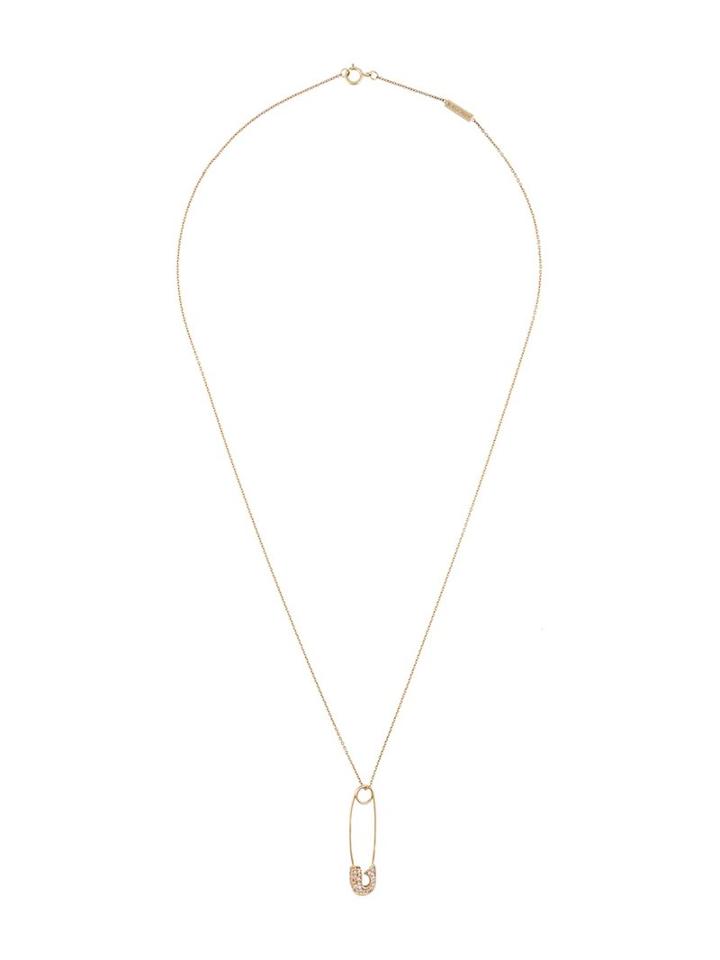 Lauren Klassen Safety Pin Necklace, Women's, Yellow/orange