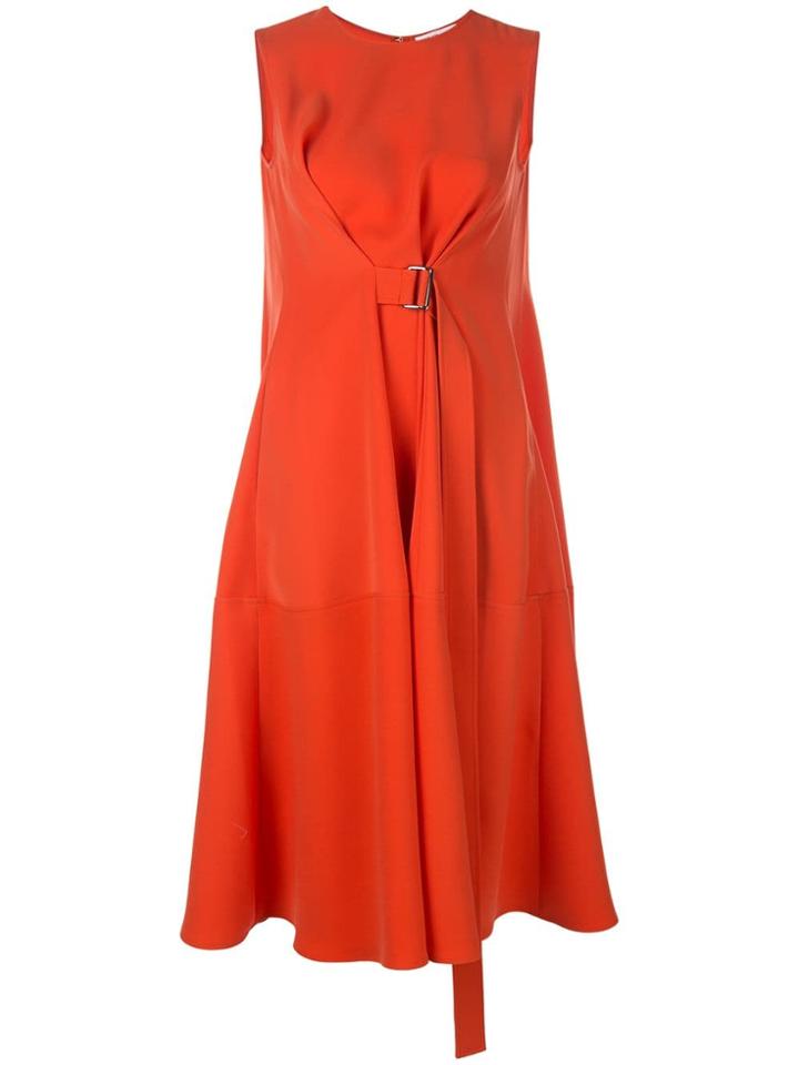 Adeam Gathered Dress - Orange