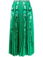 Saloni Pleated Skirt - Green