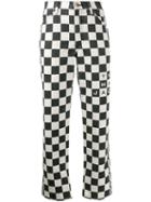 Marc Jacobs Checkered Straight-leg Jeans - Black