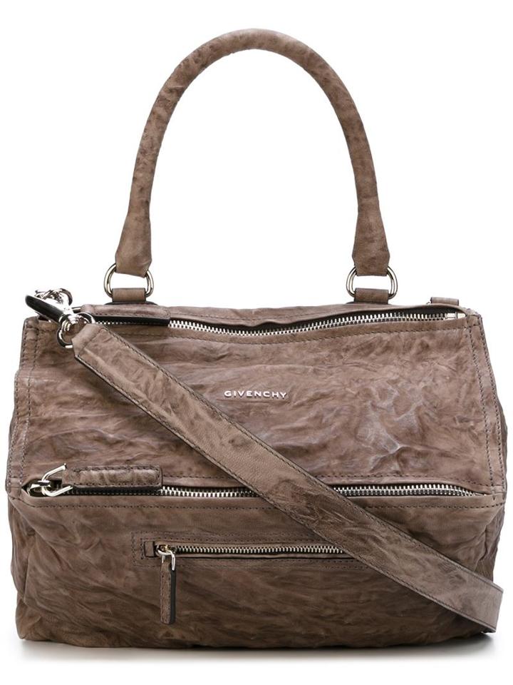 Givenchy Medium Pandora Tote, Women's, Grey, Sheep Skin/shearling