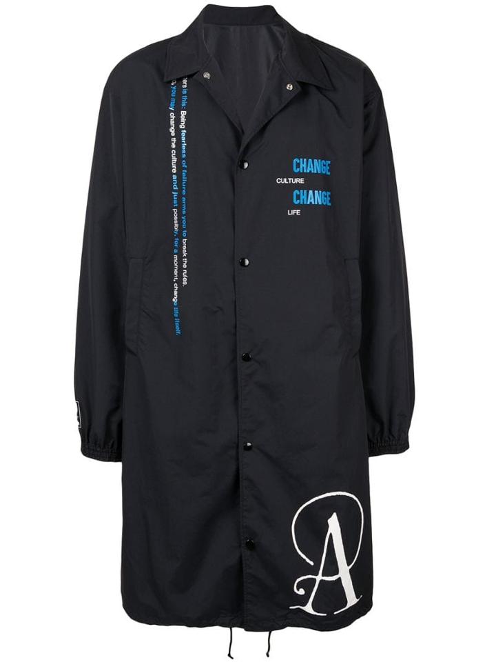 Undercover 'the Acid Soup' Coat - Black