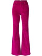 Current/elliott Flared Corduroy Trousers - Pink