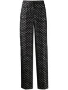Markus Lupfer Cameron Star Silk Trousers - Black