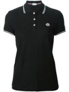 Moncler Classic Polo Shirt, Women's, Size: Small, Black, Cotton