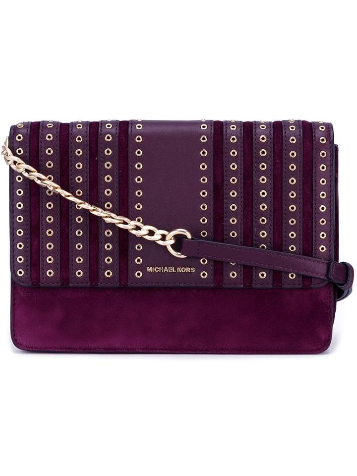 Michael Michael Kors Large 'brooklyn' Crossbody Bag, Women's, Pink/purple