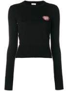 Saint Laurent Slim Fit Knitted Jumper - Black