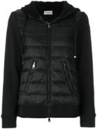 Moncler Jersey Sleeve Padded Jacket - Black