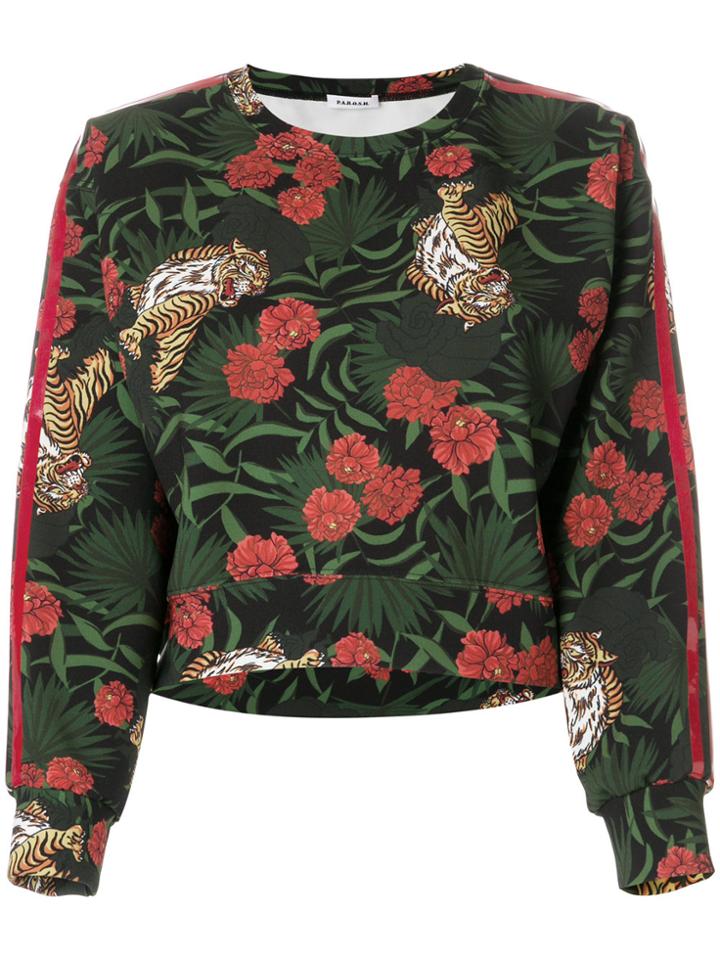 P.a.r.o.s.h. Printed Top - Black