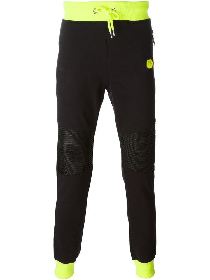 Philipp Plein 'ruby' Track Pants, Men's, Size: Xl, Black, Cotton/polyurethane/polyester