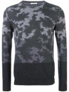 Paolo Pecora Patterned Jumper, Men's, Size: Small, Grey, Virgin Wool