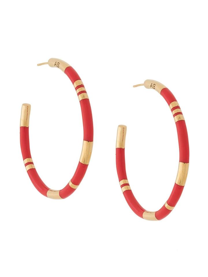 Aurelie Bidermann Hoop Earrings - Red