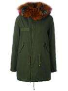 Mr & Mrs Italy Fur-lined Parka, Women's, Size: Medium, Green, Cotton/lamb Skin/mink Fur/racoon Fur