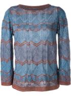 M Missoni Zig Zag Knit Sweater