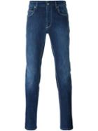 Fay Stonewashed Jeans, Men's, Size: 33, Blue, Cotton/spandex/elastane
