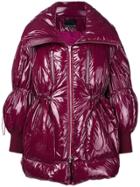 Chen Peng Oversized Puffer Jacket - Pink & Purple