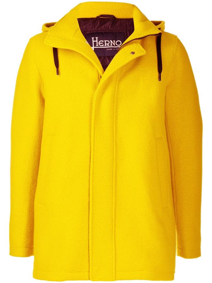 Herno Classic Hooded Parka - Yellow