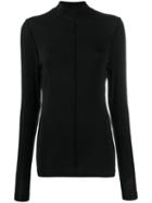 Ganni Slim Fit Polo Neck - Black