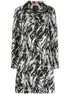 Nº21 Animal Print Peacoat - Black