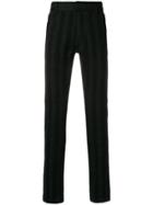 Ann Demeulemeester Texture Stripe Trousers - Black