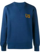 Visvim Crew Neck Sweatshirt, Men's, Size: 5, Blue, Cotton/rayon