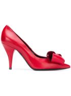 Casadei Pointed Bow Pumps - Red