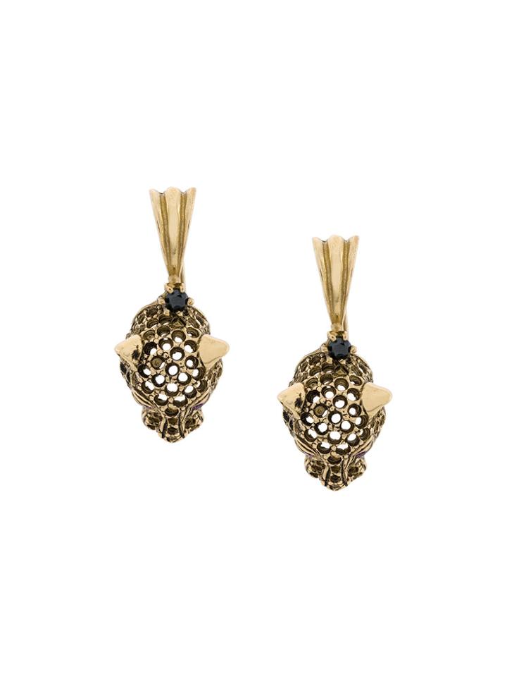 Iosselliani Puro Cheetah Earrings - Metallic