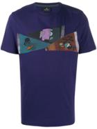 Ps Paul Smith Flags Print T-shirt - Blue