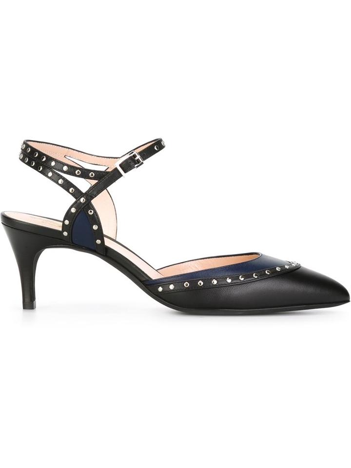 Lanvin Low Ankle Strap Pumps