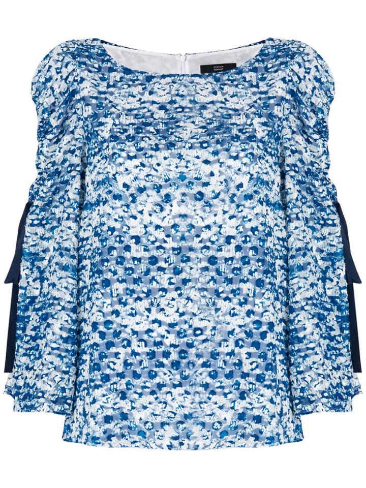 Steffen Schraut Open Sleeve Blouse - Blue