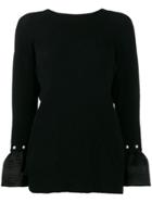 3.1 Phillip Lim V-back Embellished Jumper - Black