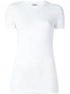 Brunello Cucinelli Round Neck T-shirt, Women's, Size: Medium, White, Cotton/spandex/elastane/brass