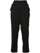 Prabal Gurung Cropped High-waist Trousers - Black