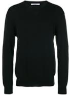 Givenchy Fine Knit Crewneck Sweater - Black