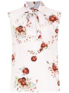 Olympiah Silk Spinello Blouse - White