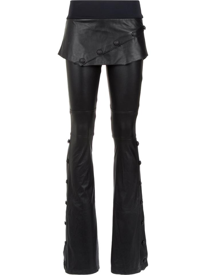 Andrea Bogosian Buttoned Trousers - Black