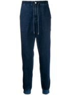 Z Zegna Tapered Leg Denim-joggers - Blue