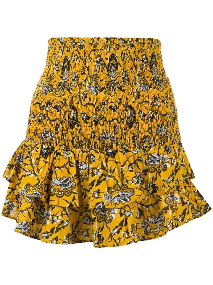 Isabel Marant Étoile Malfos Skirt, Women's, Size: 36, Yellow/orange, Cotton