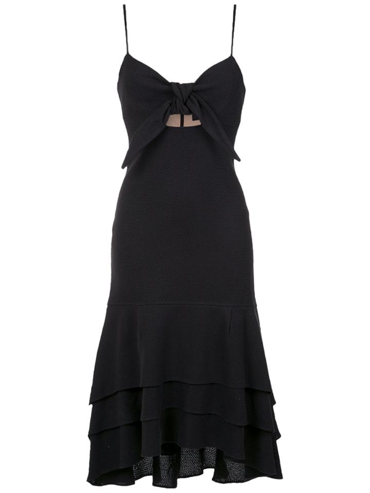 Olympiah Front Bow Dress - Black
